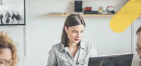 Person at the computer