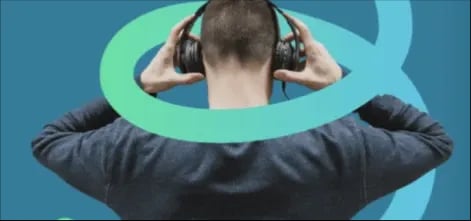 Person with headphones